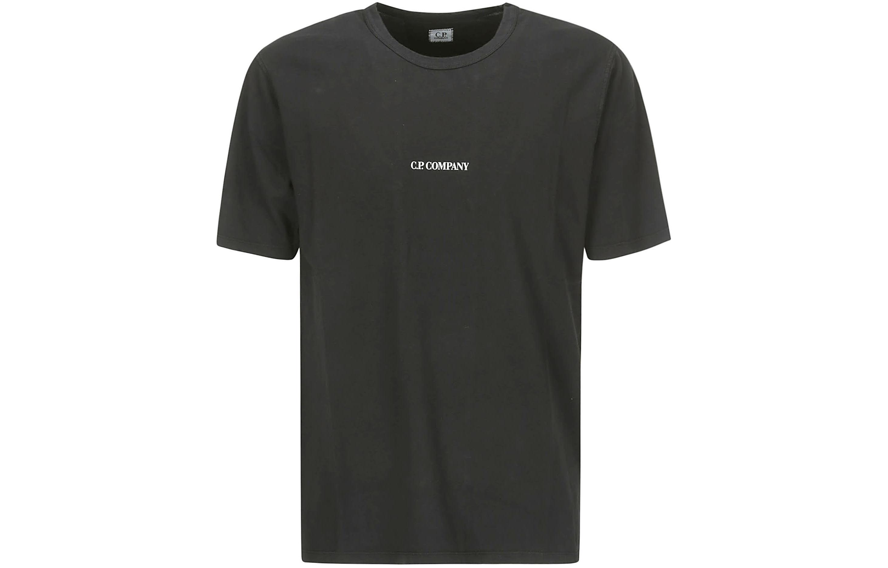 

Футболка C.P. Company с принтом логотипа, черная