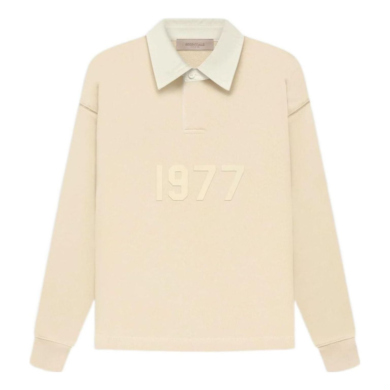 

Поло (GS) Fear of God Essentials FW22 Henley Rugby Polo Egg Shell FOG-FW22-067