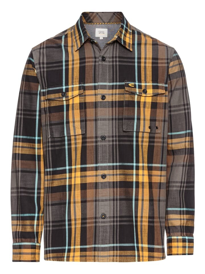 

Рубашка Camel Active Karohemd im Overshirt-Look, желтый