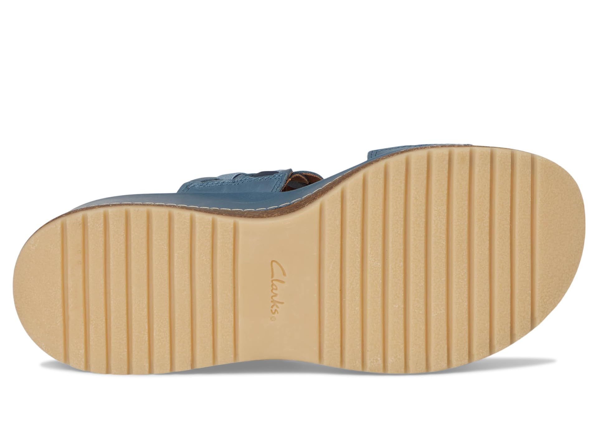 Сандалии Clarks Kassanda Mule, цвет Blue Combi Leather — фото 3