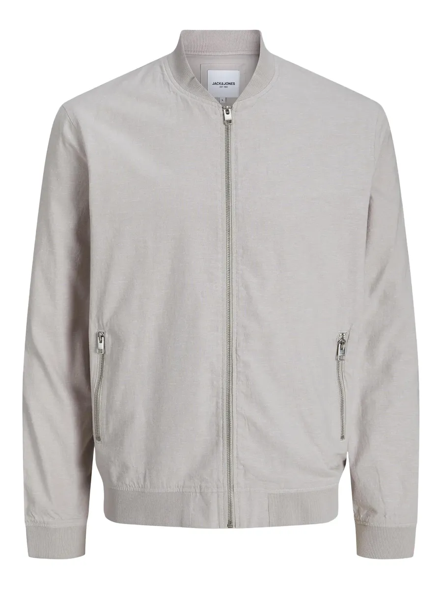 

Куртка-бомбер Jack & Jones "JJESUMMER LINEN BOMBER SN", цвет Crockery