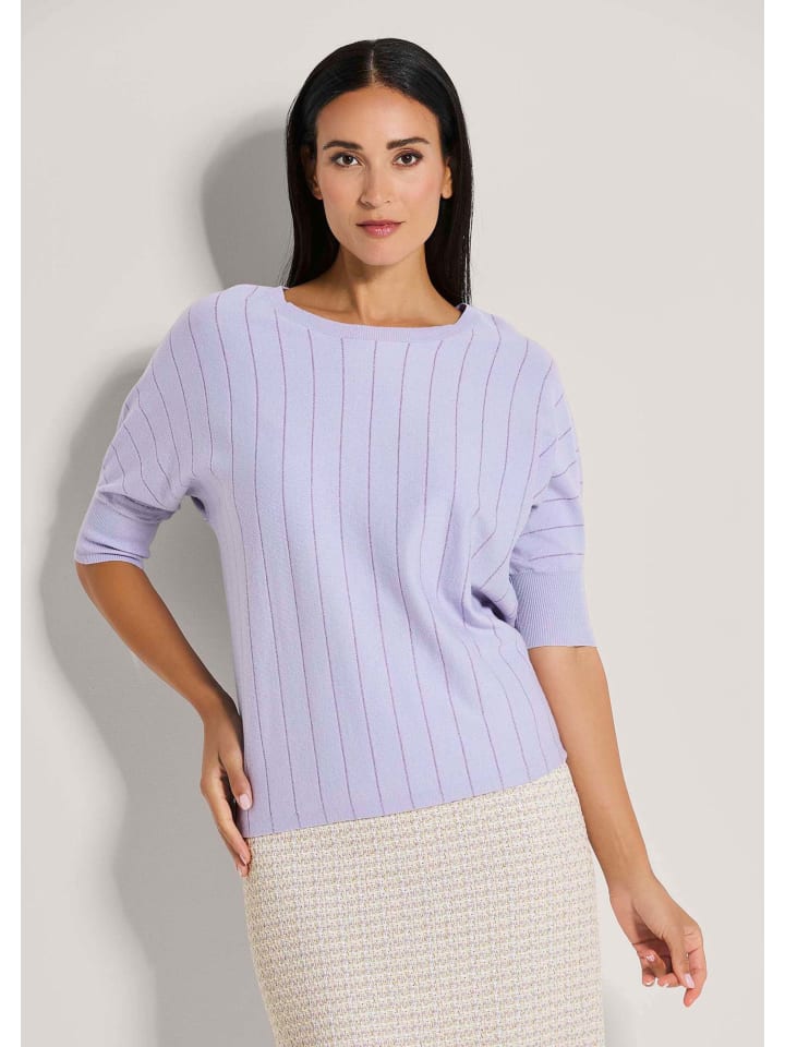 

MADELEINE Свитер оверсайз с блестящим эффектом светло-аметистового цвета