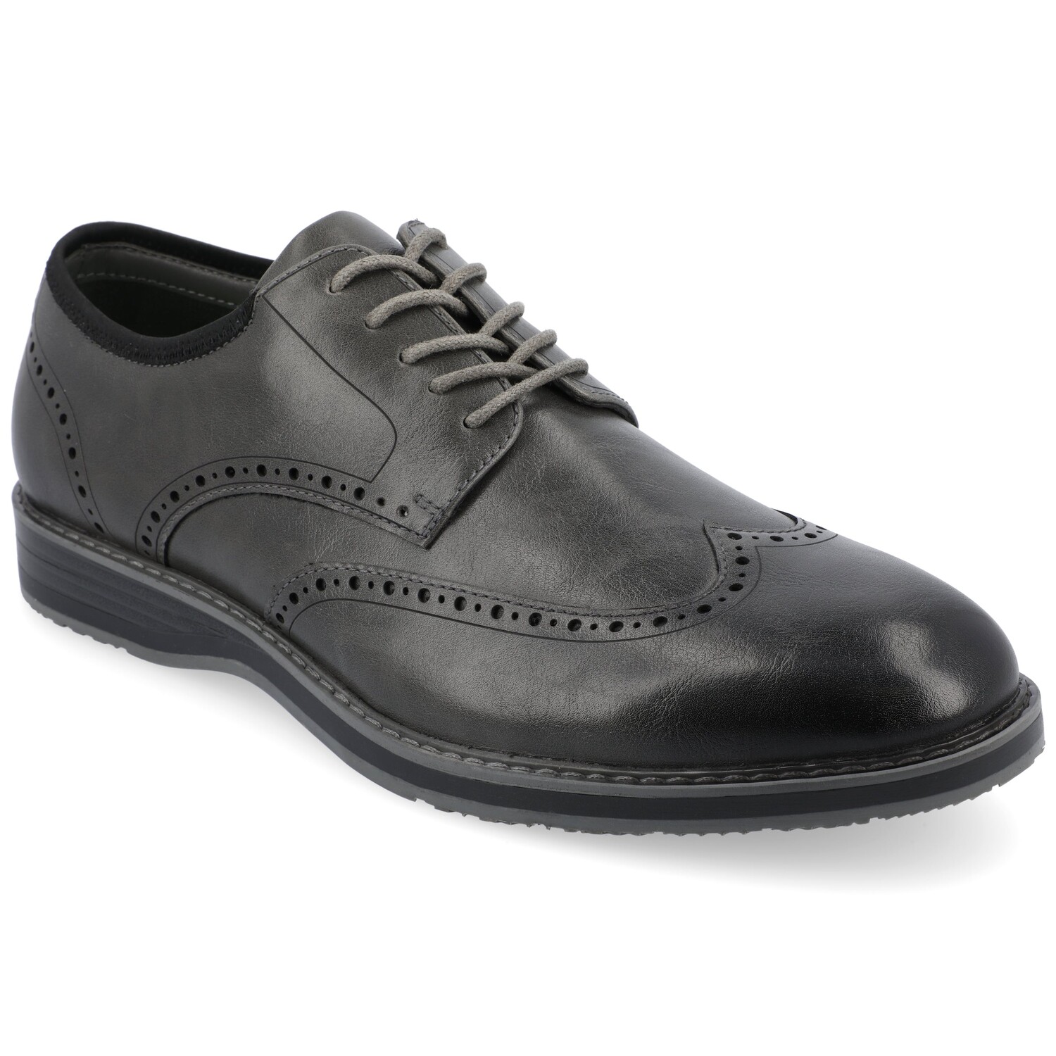 

Вэнс. Классические туфли Co Ozzy Wingtip Hybrid Vance Co., цвет Charcoal