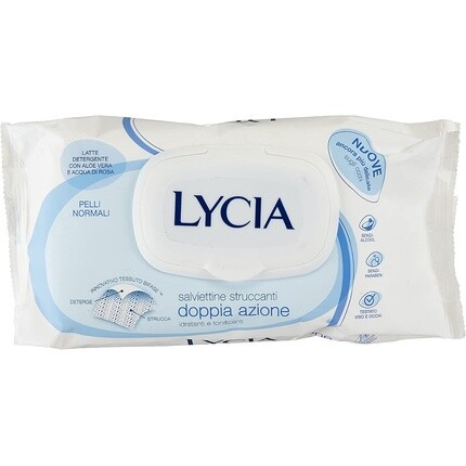 

Увлажняющие салфетки для снятия макияжа с лица, 64 шт., Lycia