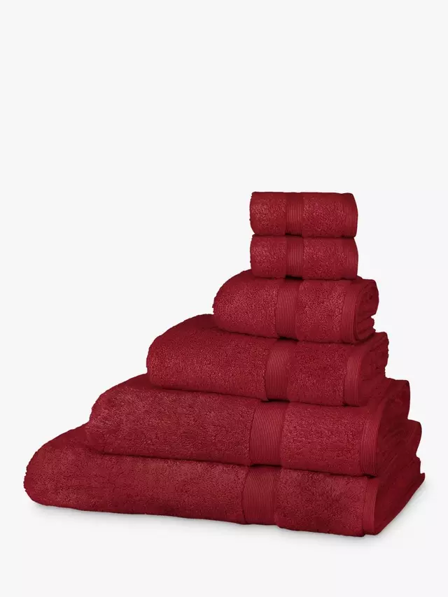 

Полотенце John Lewis Egyptian Cotton, цвет claret/red