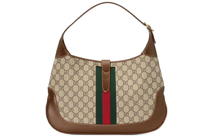Женская сумка Gucci Jackie 1961 из кожи, цвет Ebony Brown Multicolor — фото 3