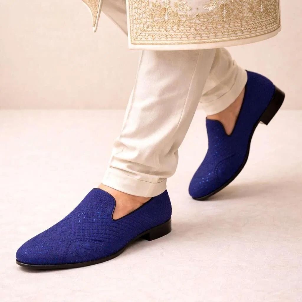 Лоферы мужские Punjabi Jutti Blue Step n Style — фото 2