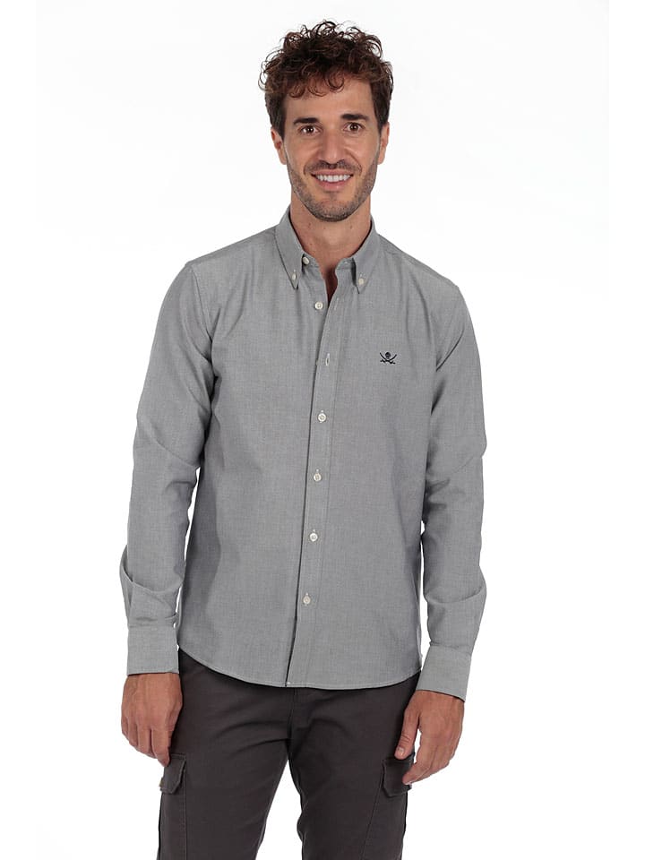 

The Time of Bocha Оксфордская рубашка серого цвета