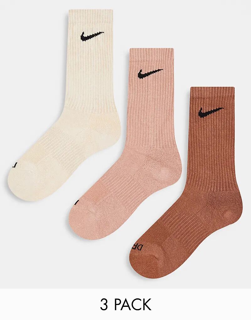 

Носки Everyday Plus Cushioned, 3 пары, натуральный цвет Nike Training