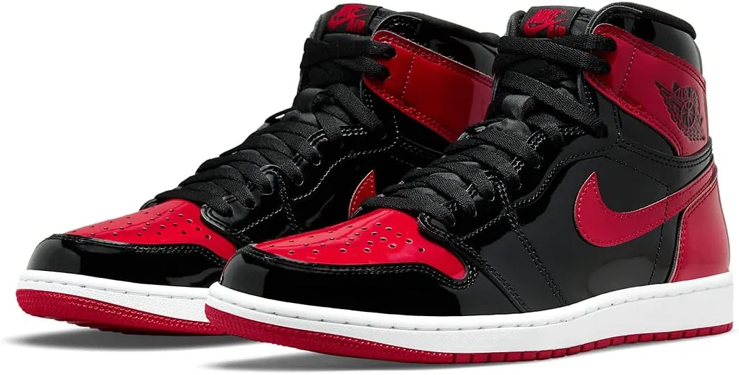 Кроссовки мужские Nike Air Jordan 1 Retro High OG, Black White Varsity Red — фото 2