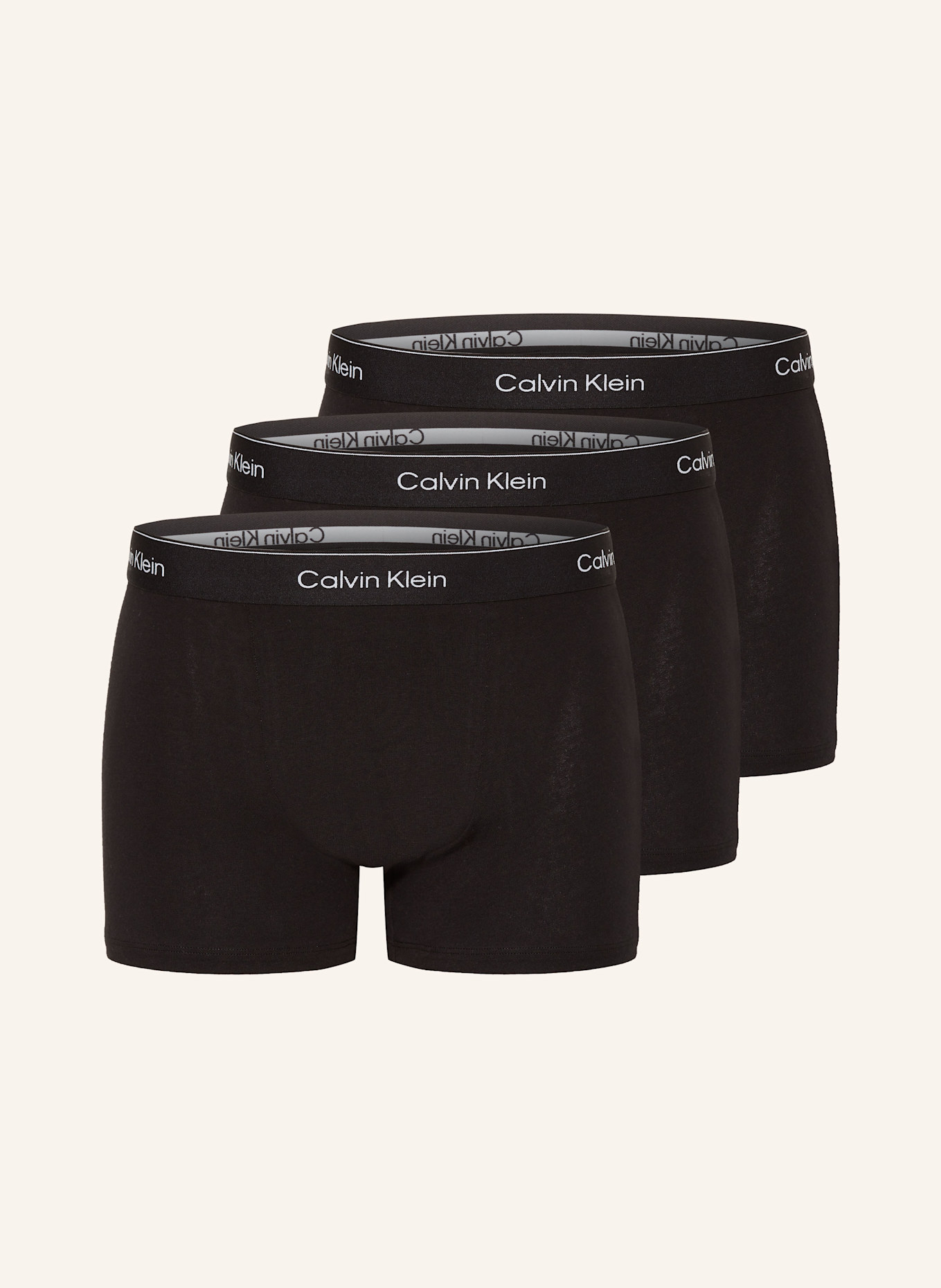 

Упаковка из 3 трусов-боксеров Icon Cotton, свободный крой Calvin Klein, черный