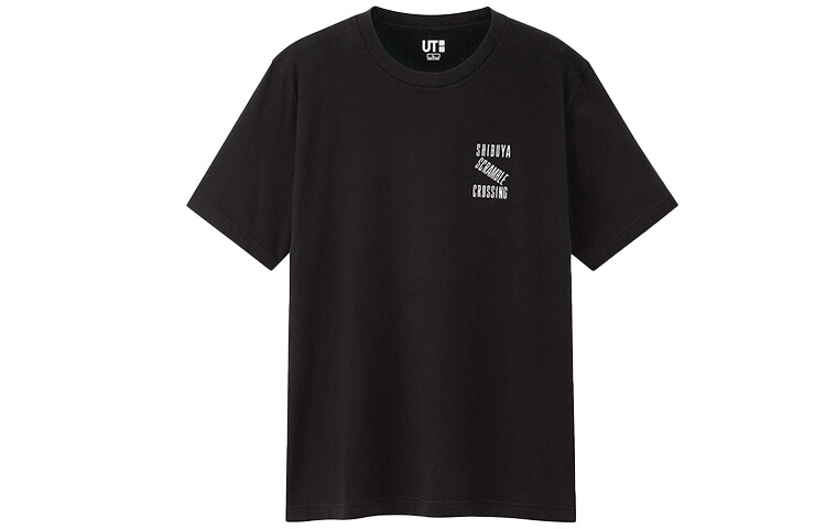 

Футболка унисекс черная Uniqlo, черный