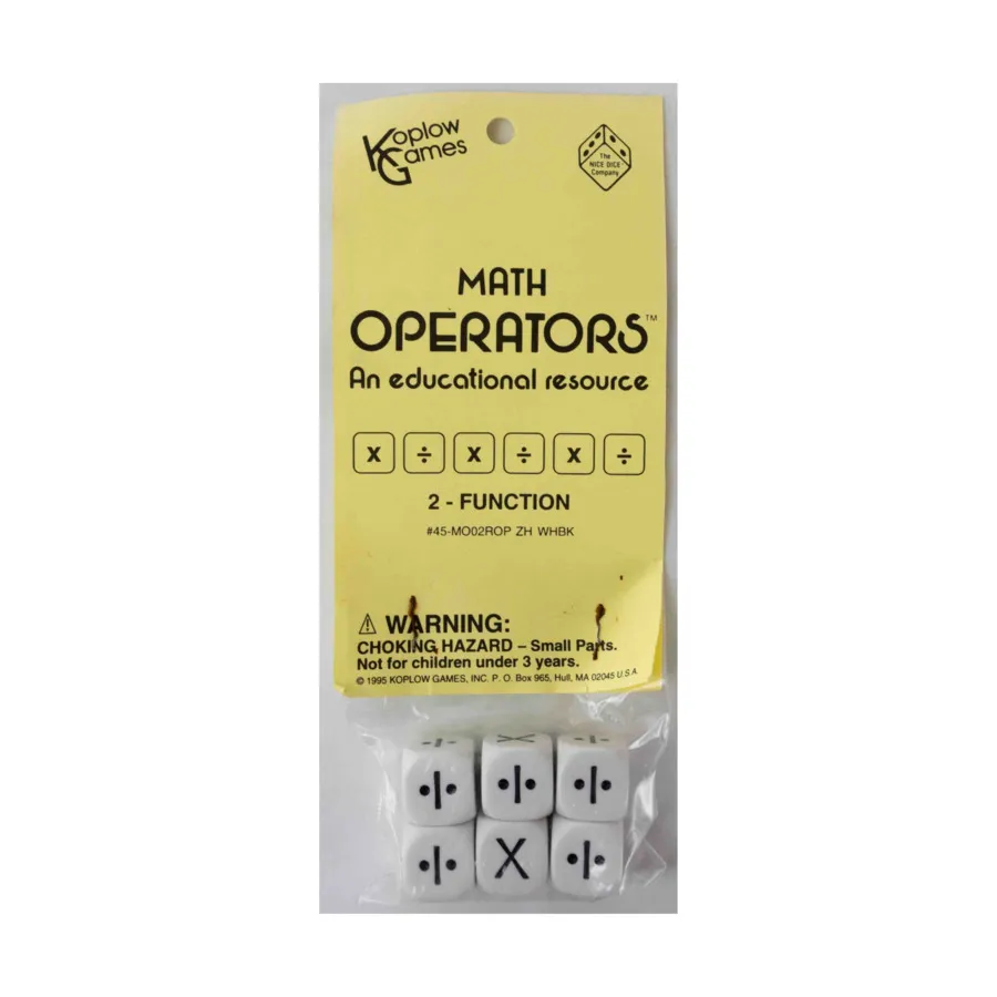 

d6 Математические операторы – умножение и деление (6), Dice - Symbols, Functional & Unique Dice