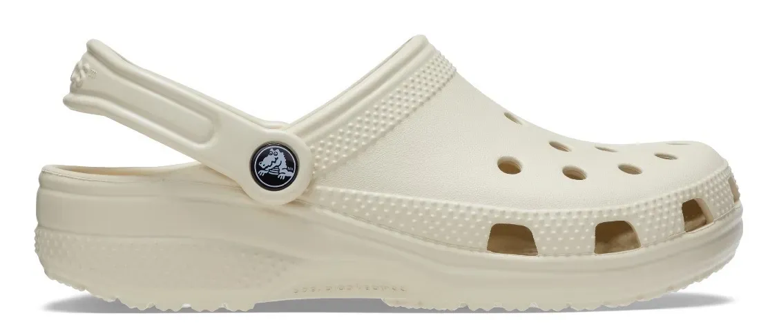 Сабо Crocs "Classic K", летняя обувь, тапочки, купальная обувь с поворотным ремешком на пятке, бежевый — фото 4