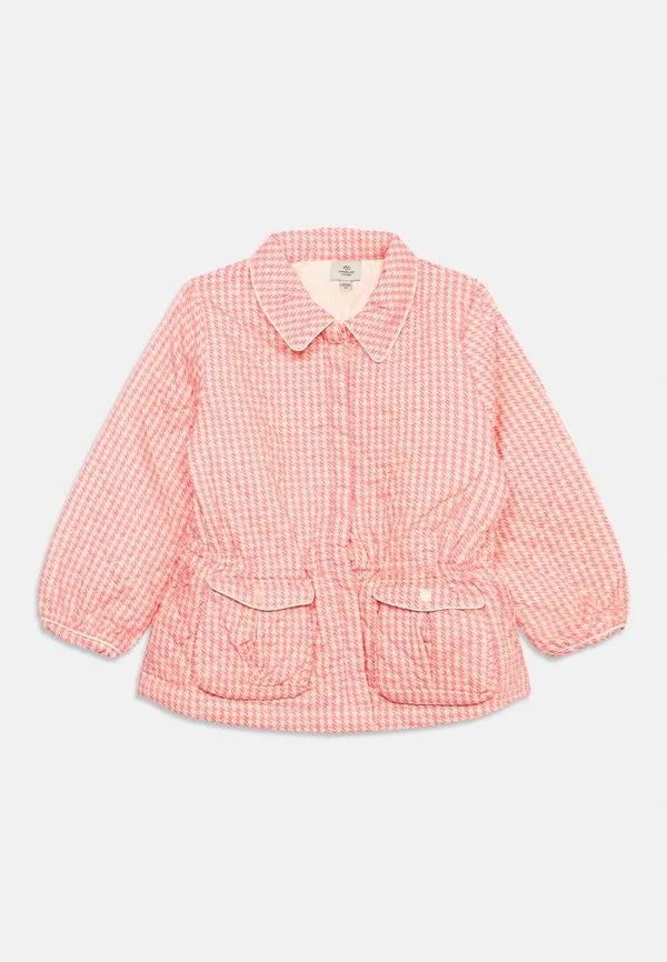 Легкая стеганая куртка с узором «гусиная лапка» Copenhagen Colors, Light Pink — фото 3