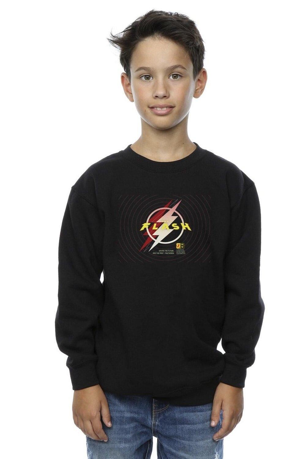 

Толстовка с логотипом Flash Lightning DC Comics, черный