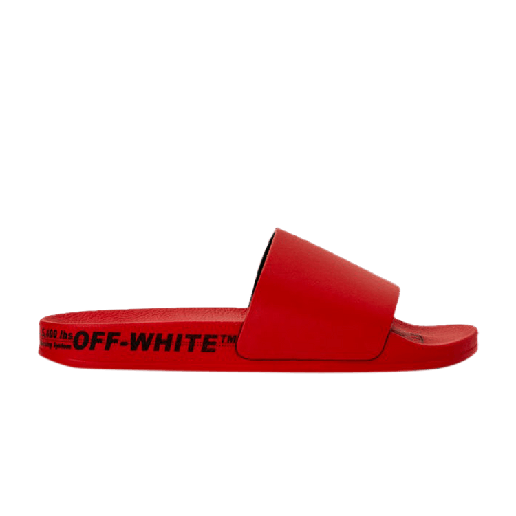 

Шлепанцы Off-White Industrial Belt Sliders 'Red', красный