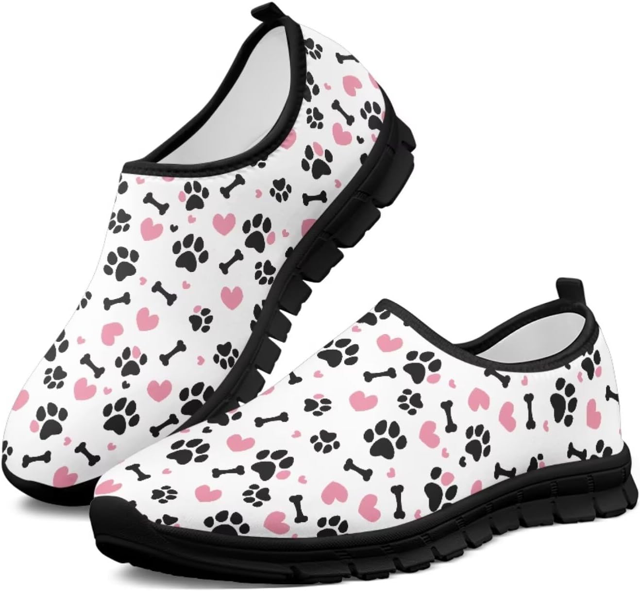 

Мужские слипоны Howilath с принтом флага, повседневные кроссовки для прогулок, обувь без шнурков с подошвой из ЭВА, Cute Dog Paw