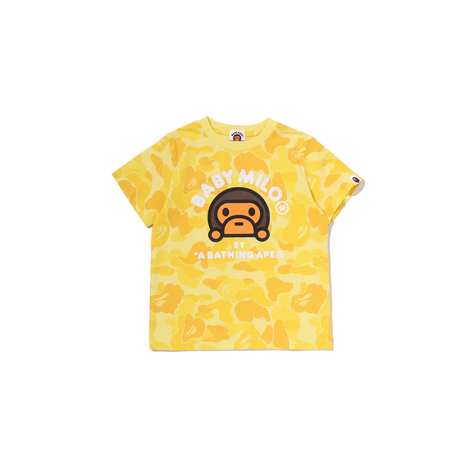 Футболка детская с круглым вырезом A BATHING APE розовая — фото 4