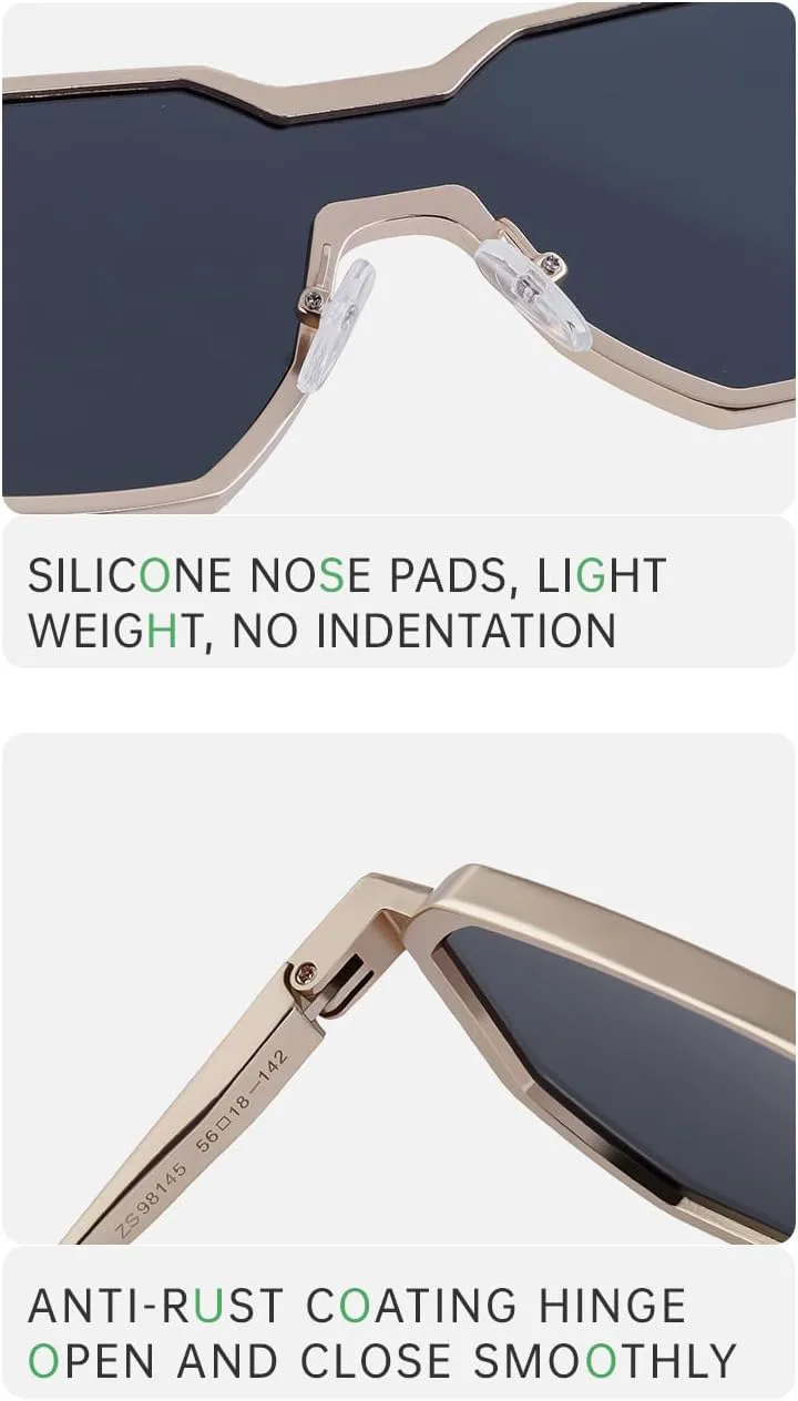 

Многоугольные солнцезащитные очки – крупная оправа с защитой от УФ-излучения для мужчин, для вождения на открытом воздухе, рыбалки и повседневного стиля GDKPJDT, 9