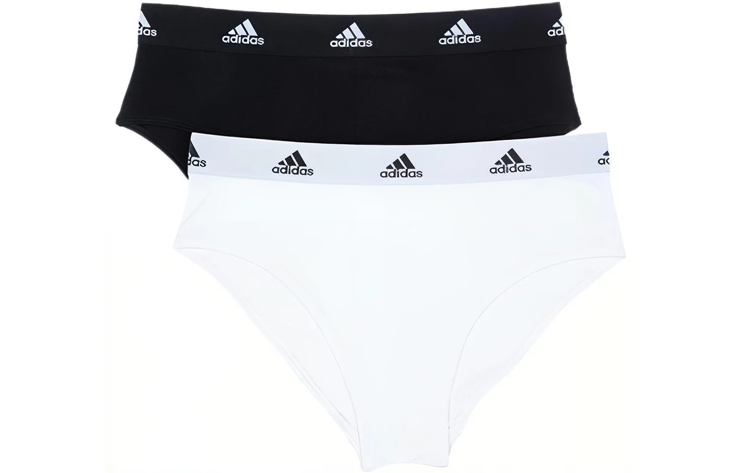 Женские трусики Adidas, 2 упаковки (черный + белый)