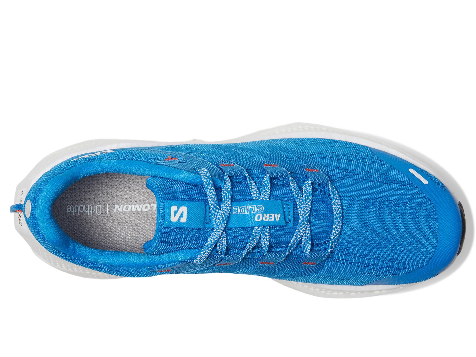 Кроссовки Salomon Aero Glide 3, цвет French Blue/White/Cherry Tomato — фото 2