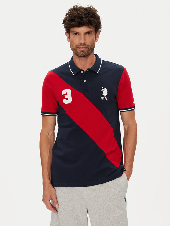 

Поло regular fit MUP3996 U.S. Polo Assn., синий