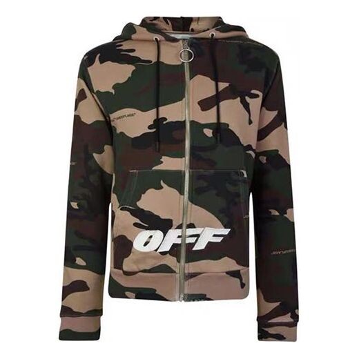 

Куртка camouflage zipper jacket green Off-White, зеленый