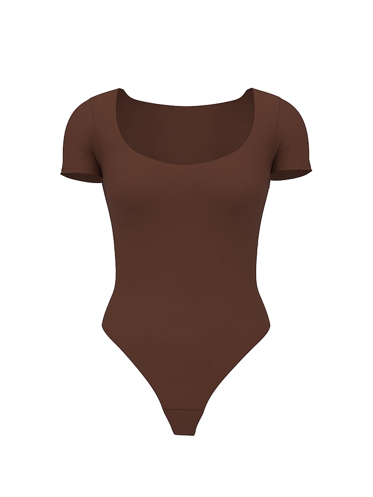 Боди от Victoria с инновационным боди feathersoft с квадратным вырезом Victoria'S Secret, цвет ganache — фото 3