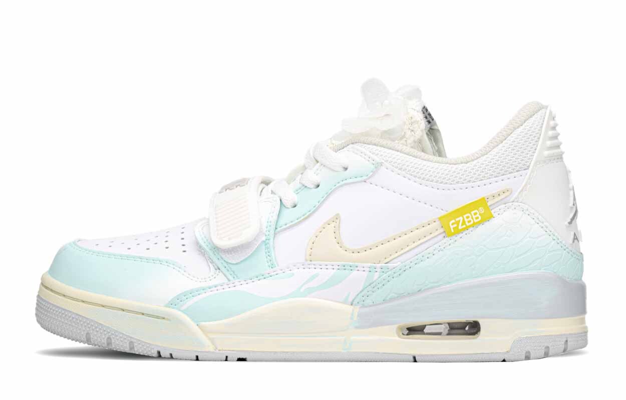 

Кроссовки Jordan Legacy 312 Vintage Basketball Shoes Women's Low-top White/Royal/Yellow, белый/желтый