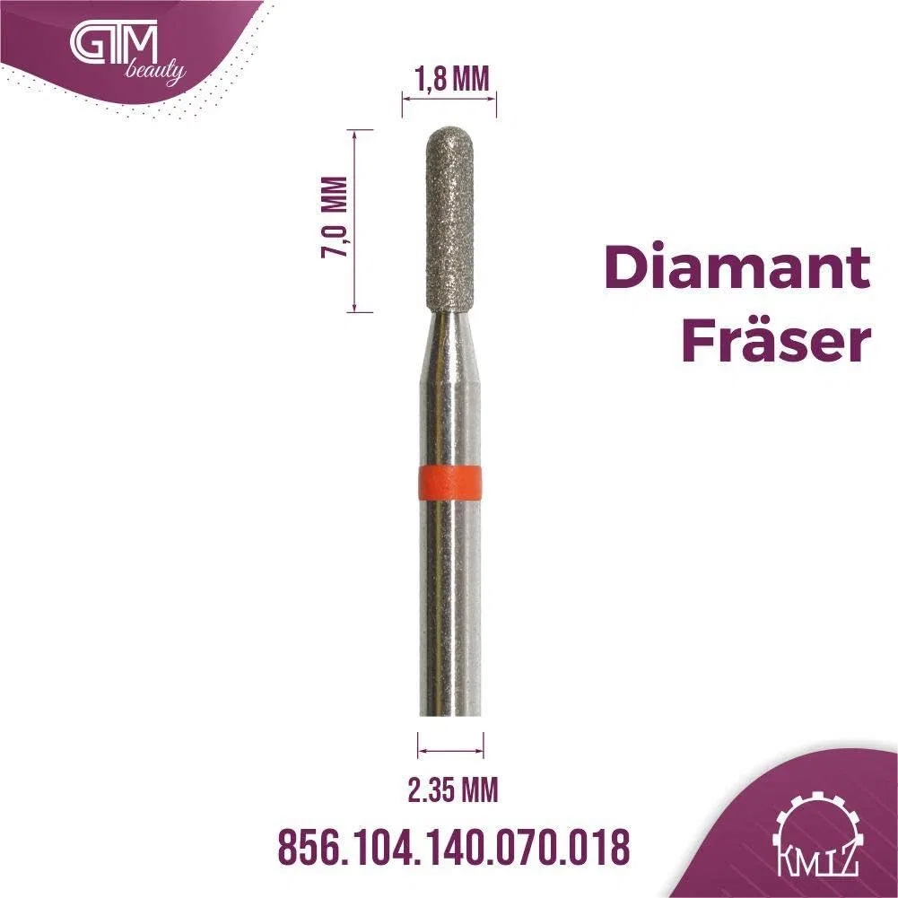 Алмазная фреза «Roller Fine» (красное кольцо) 1.8 мм от KMIZ ‎Kmiz — фото 3