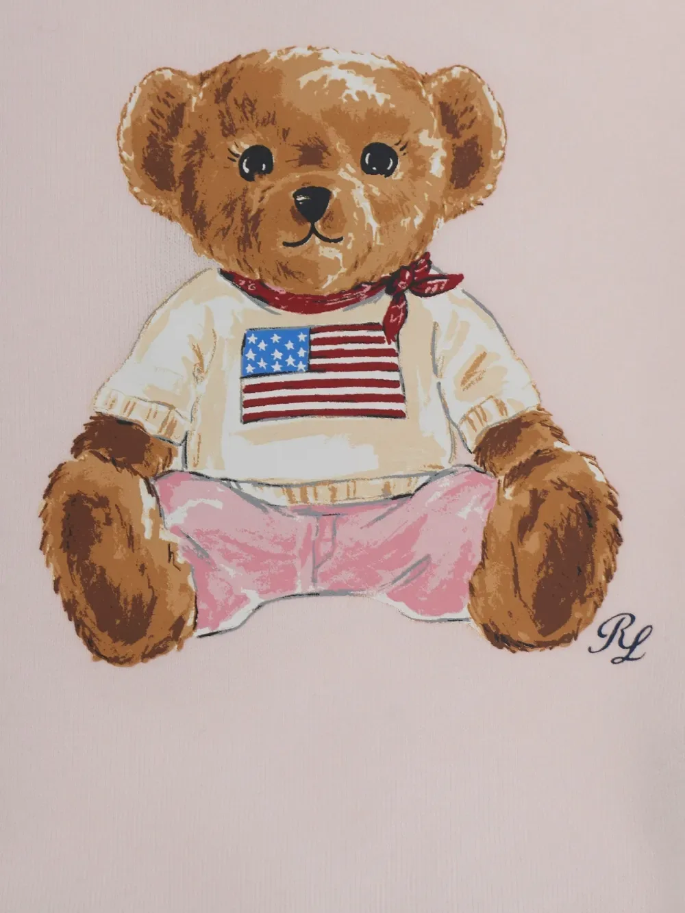 Спортивный костюм с принтом Teddy Bear POLO RALPH LAUREN KIDS, розовый — фото 3