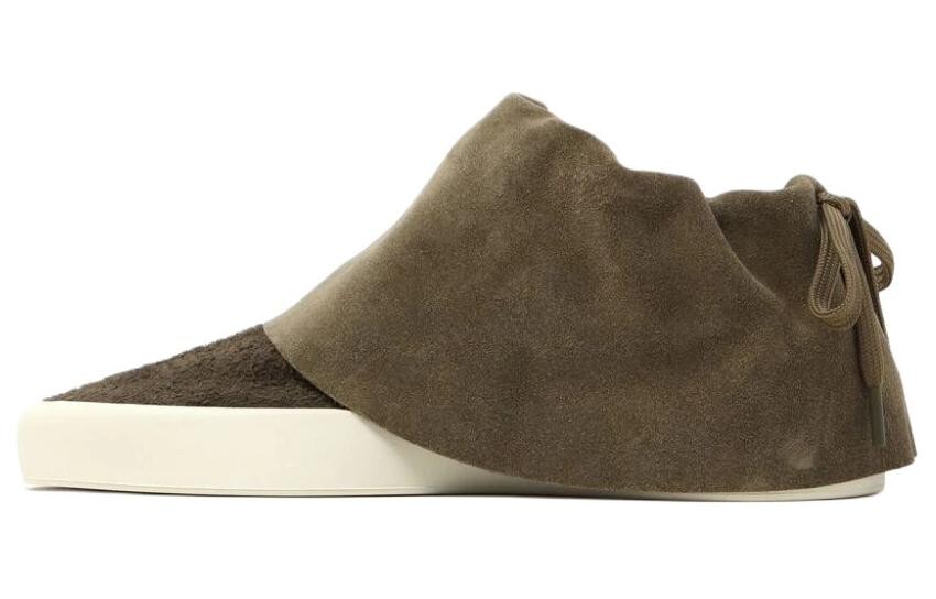 Кроссовки Fear of God Moc Low Suede Sneakers, темно-зеленый