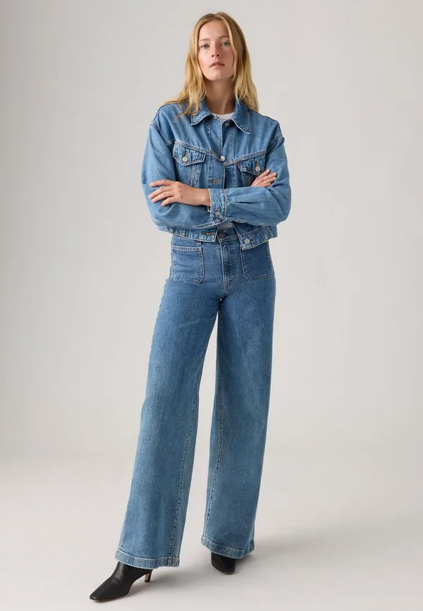 728, приталенный, с высокой посадкой, широкие штанины Levi'S, Mosey Mid Stone — фото 2