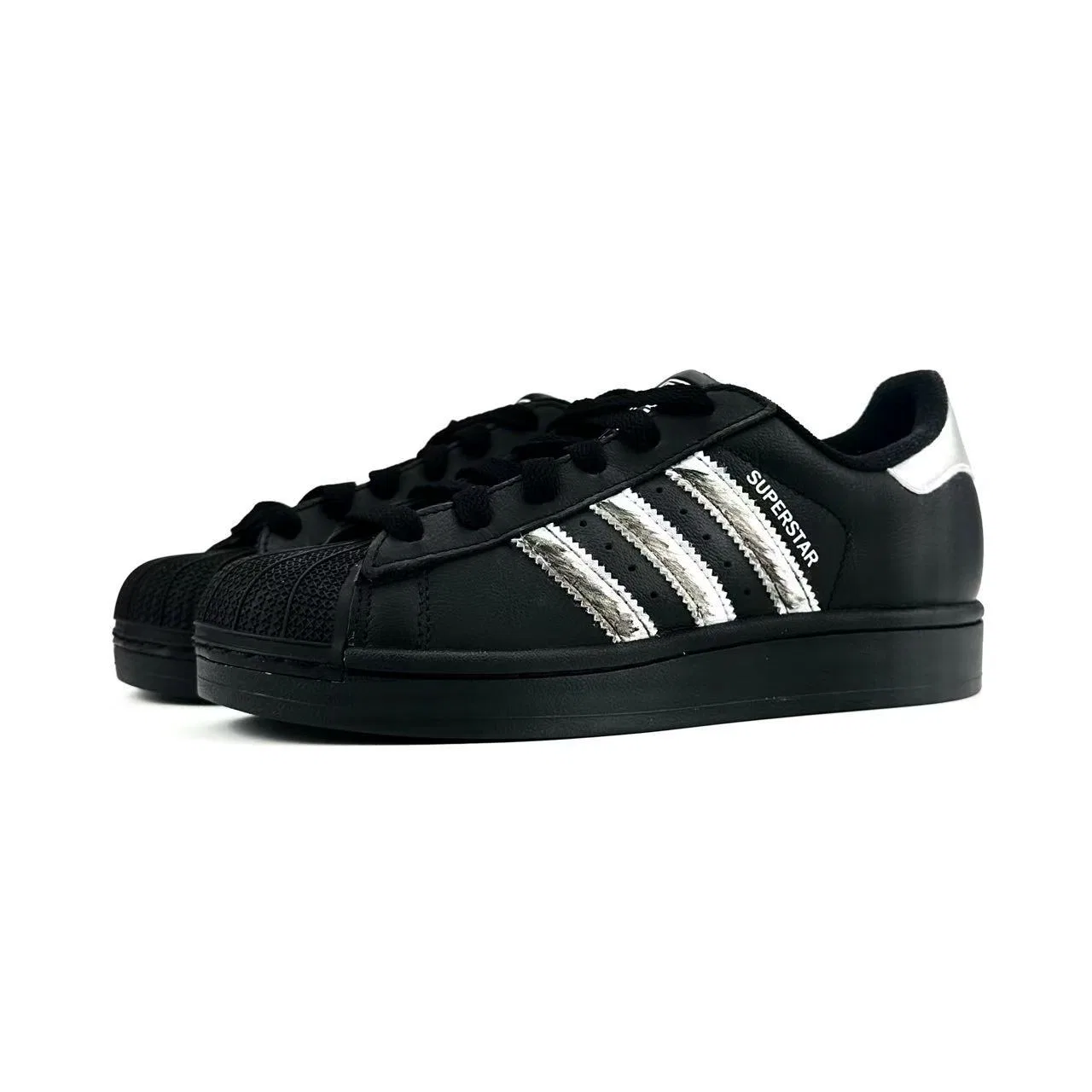 Суперстар 2 детские скейтбординговые кроссовки унисекс Adidas Originals, Silver — фото 4