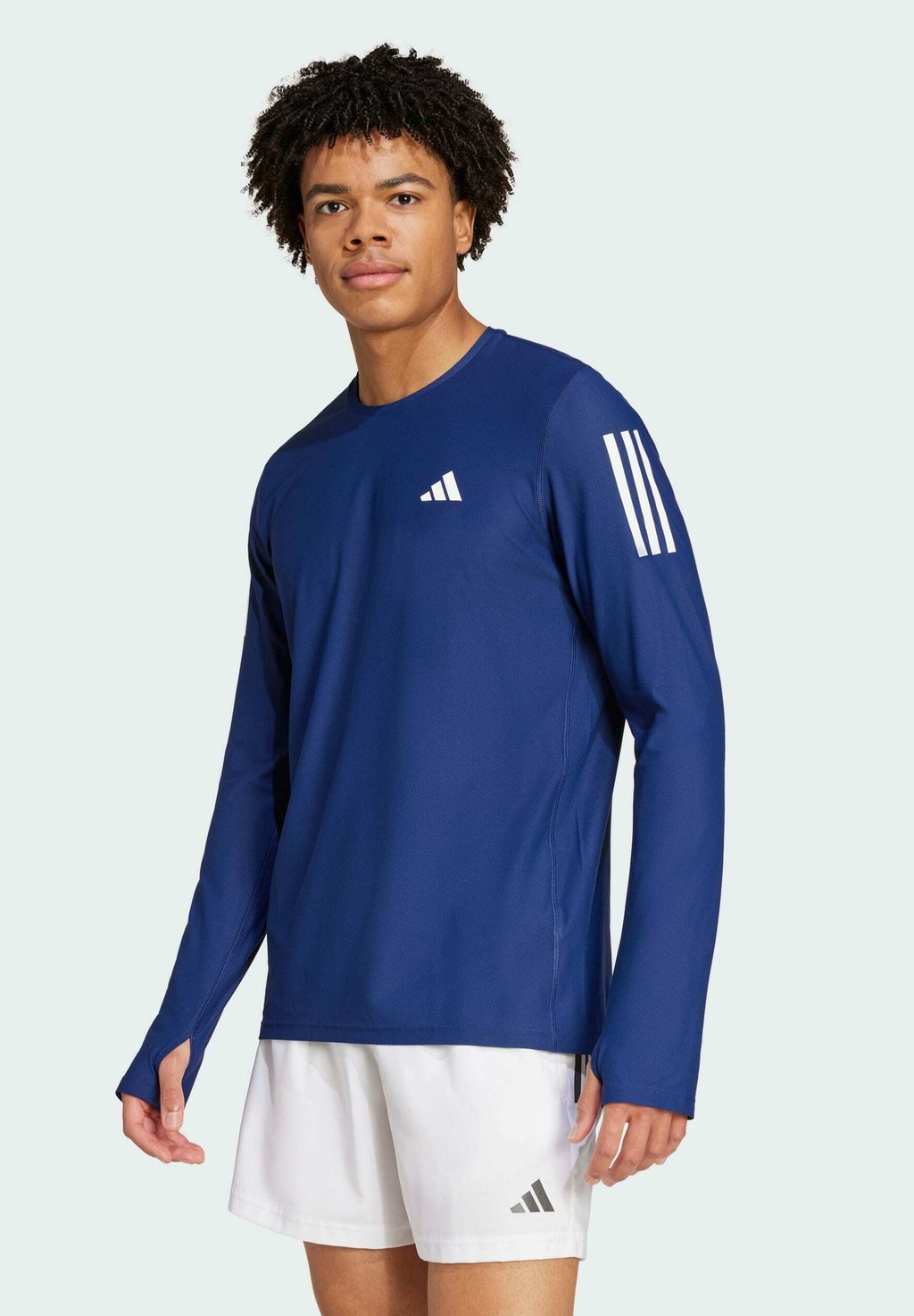 

Лонгслив Adidas Performance, темно-синий