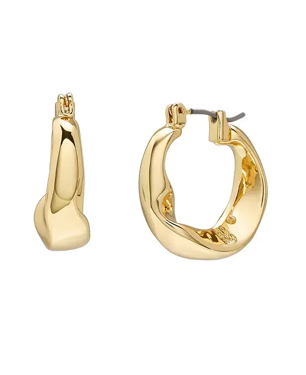 

Скульптурные маленькие серьги-кольца Robert Lee Morris Soho, gold