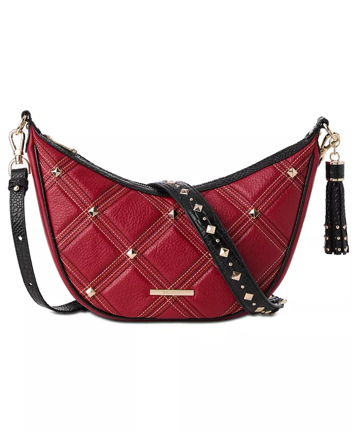 

Кожаная сумка через плечо Percy Medium Brahmin, красный