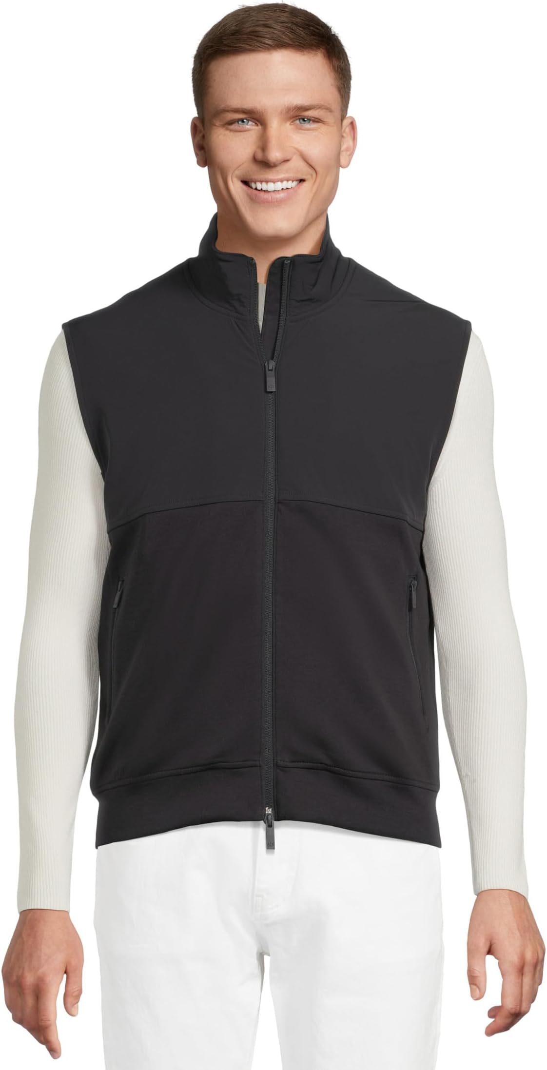 

Толстовка Armani Exchange Stretch Cotton Full Zip Vest, цвет Deep Navy