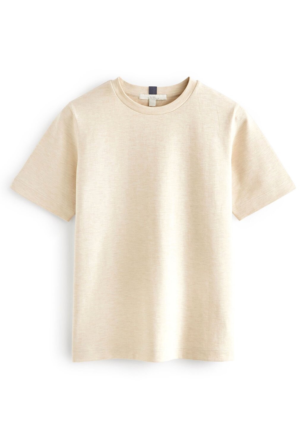 Базовая футболка Heavyweight Short Sleeve Crew Neck Next, цвет oatmeal cream — фото 4