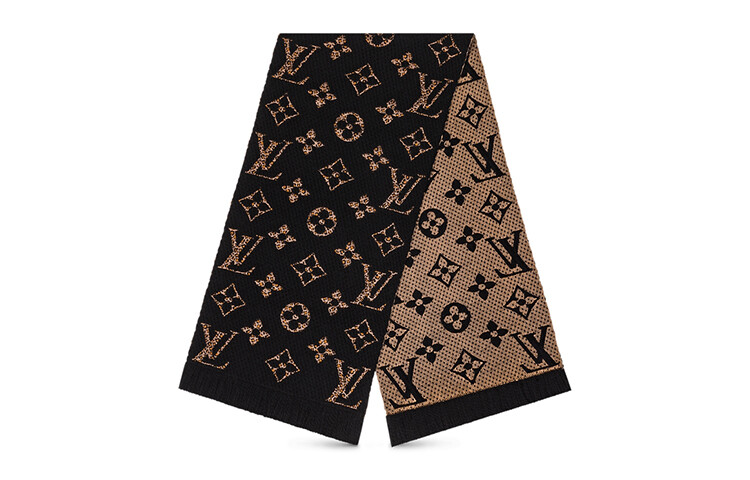 

Женский вязаный шарф Louis Vuitton, темно-коричневый