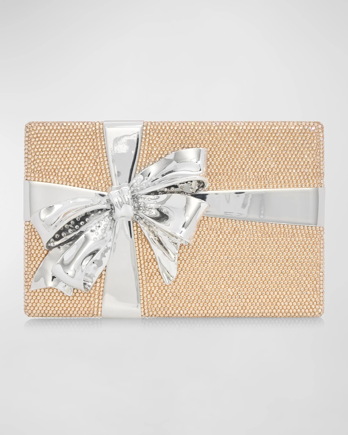 

Клатч Gift Box Surprise Minaudiere Judith Leiber Couture, цвет Silver Prosecco