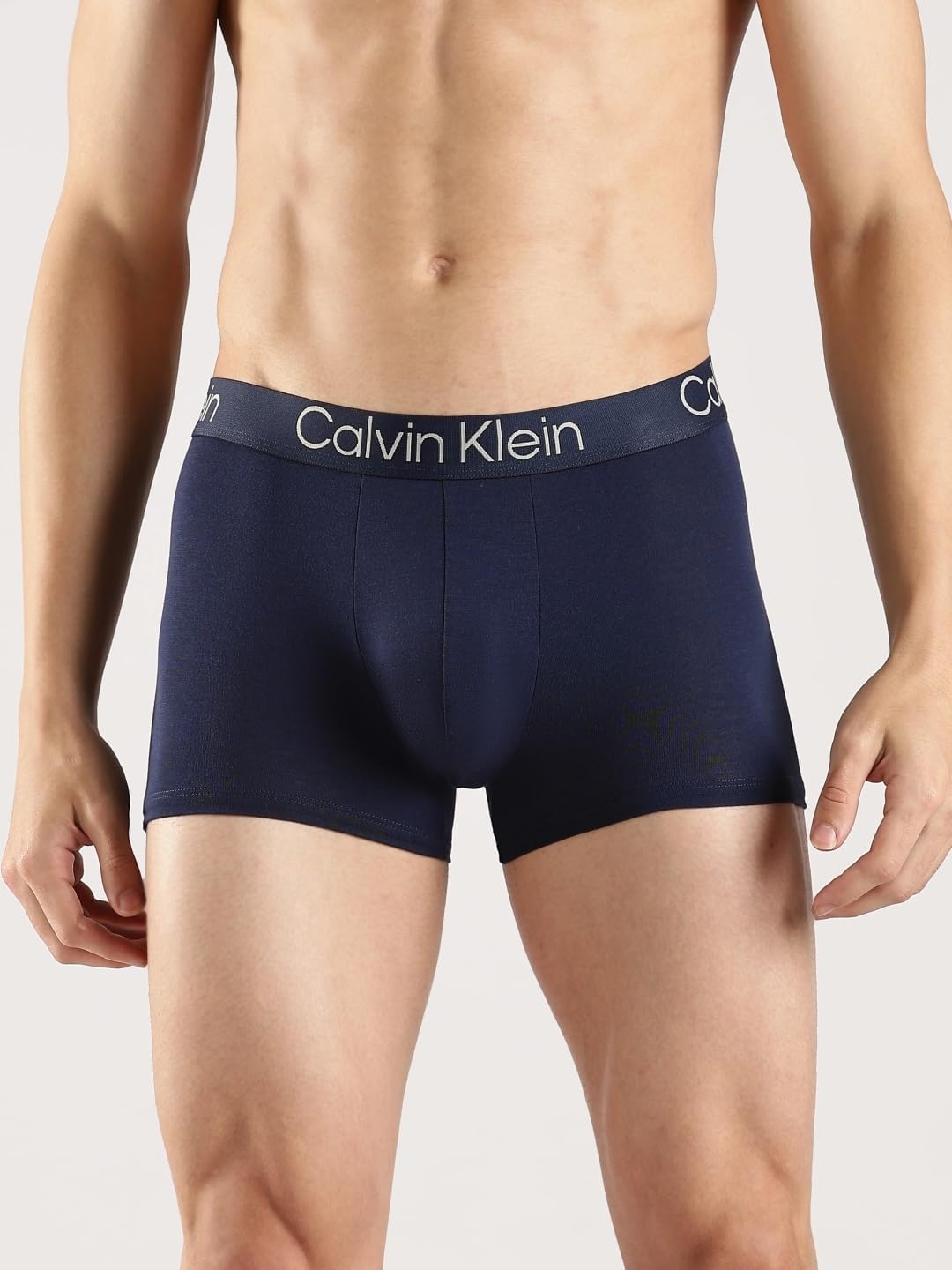 Ультрамягкие современные мужские брюки-боксеры Calvin Klein из модала, 1 Black, 1 Blue Shadow, 1 Grey Heather — фото 2