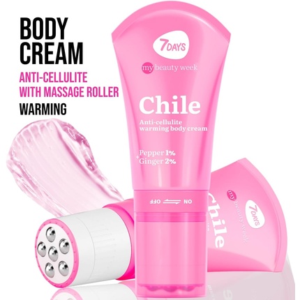 7Days Strong Anti-Cellulite Cream Разогревающий крем для тела с натуральными экстрактами ЧИЛИ 130 мл — фото 2