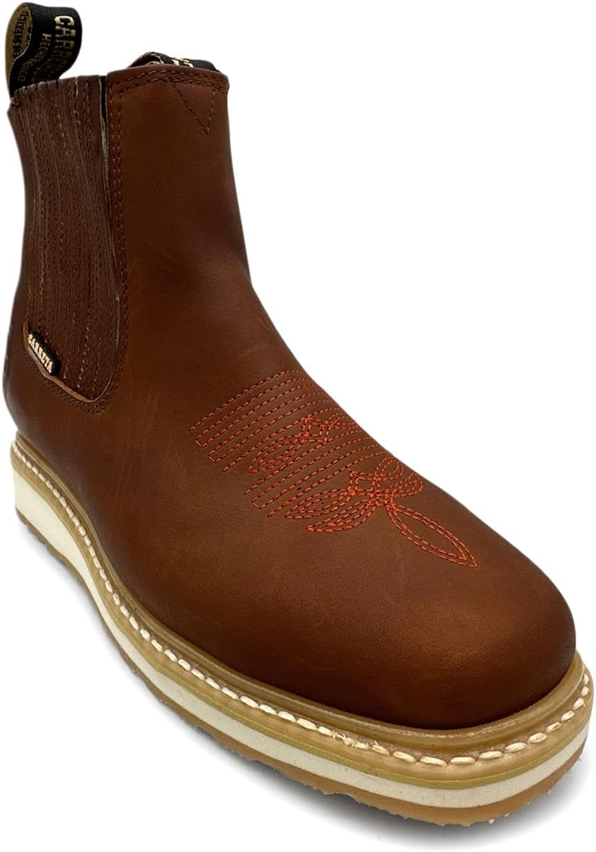 

Мужские кожаные коричневые ботинки Western Shops выше щиколотки The Western Shops