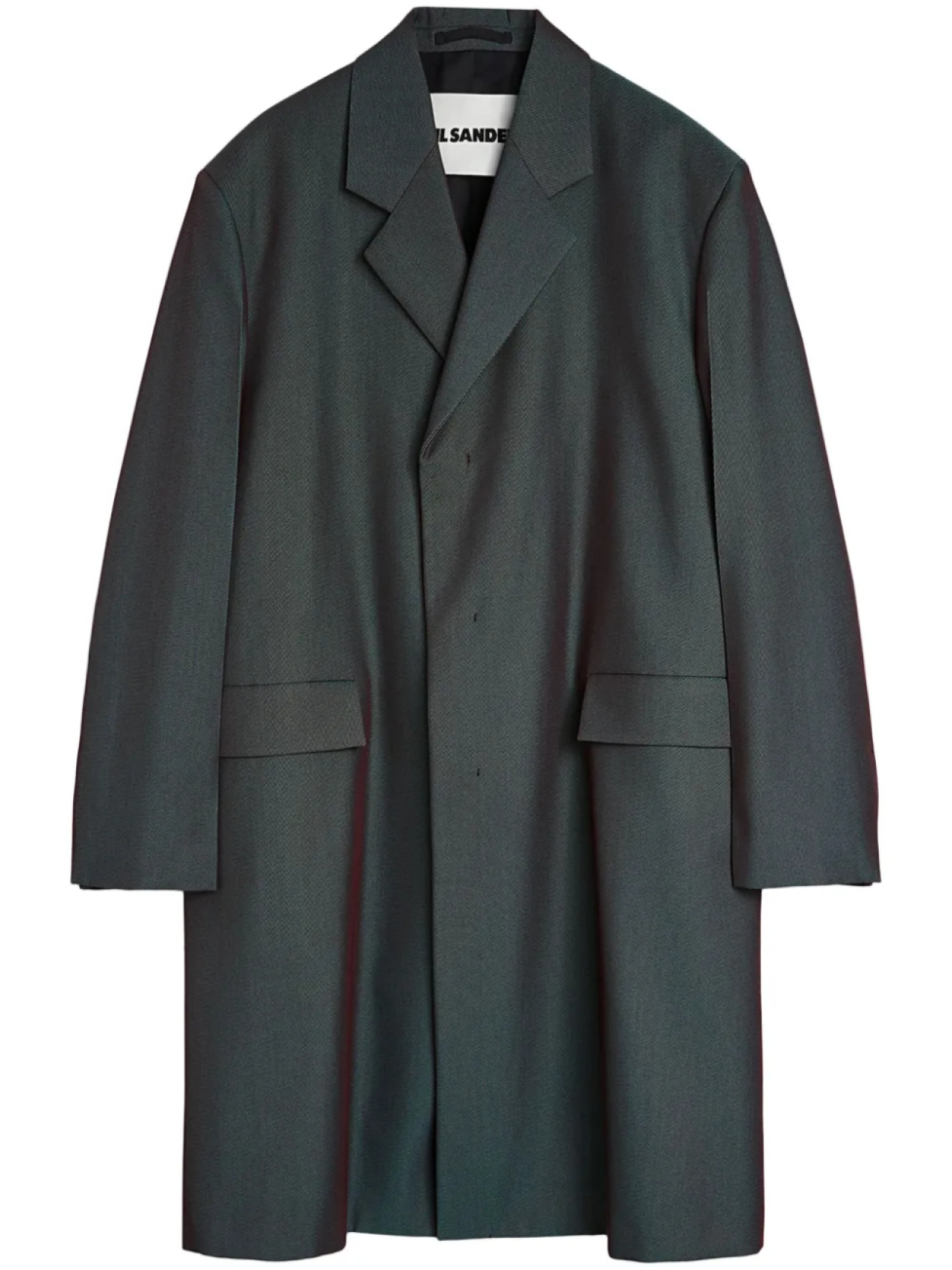 

Jil Sander пальто строгого кроя, серый