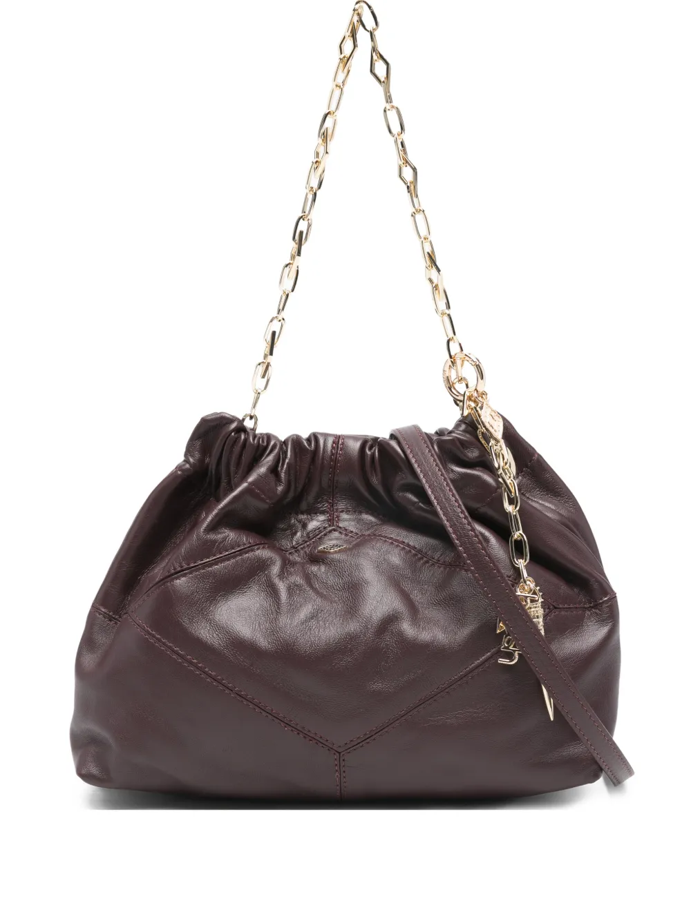 

Сумка-тоут с цепочным ремнем и декоративной подвеской Ba&Sh, красный