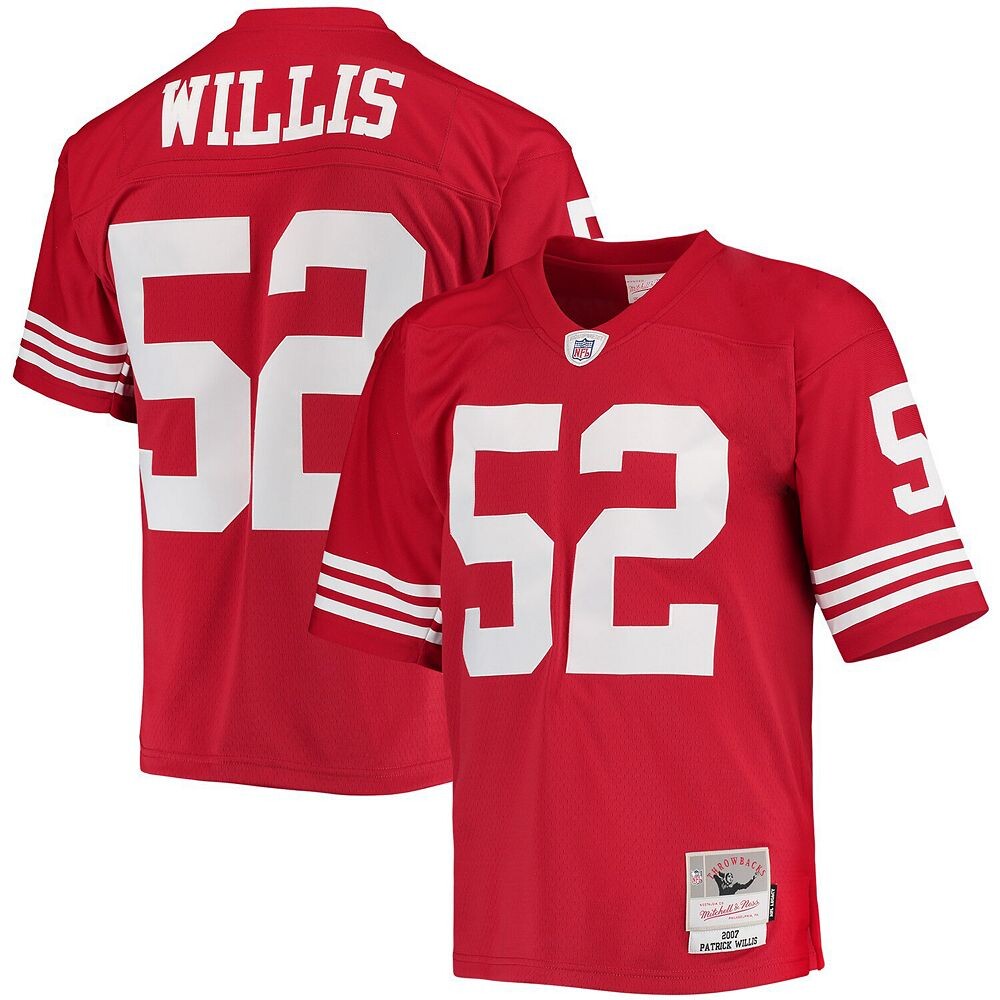 

Мужская футболка Mitchell & Ness Патрик Уиллис Скарлет Сан-Франциско 49ers Legacy Replica Jersey, красный