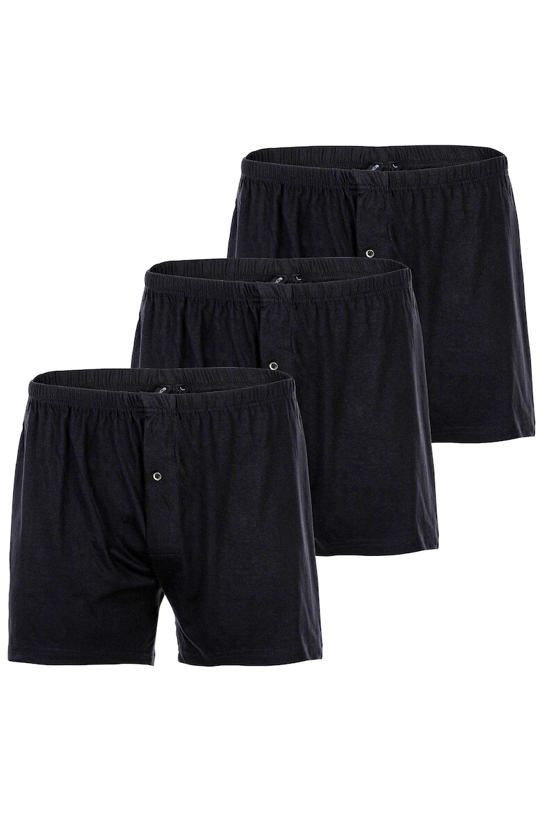 

Хлопковые боксеры, 3 пары Yourbasics, черный