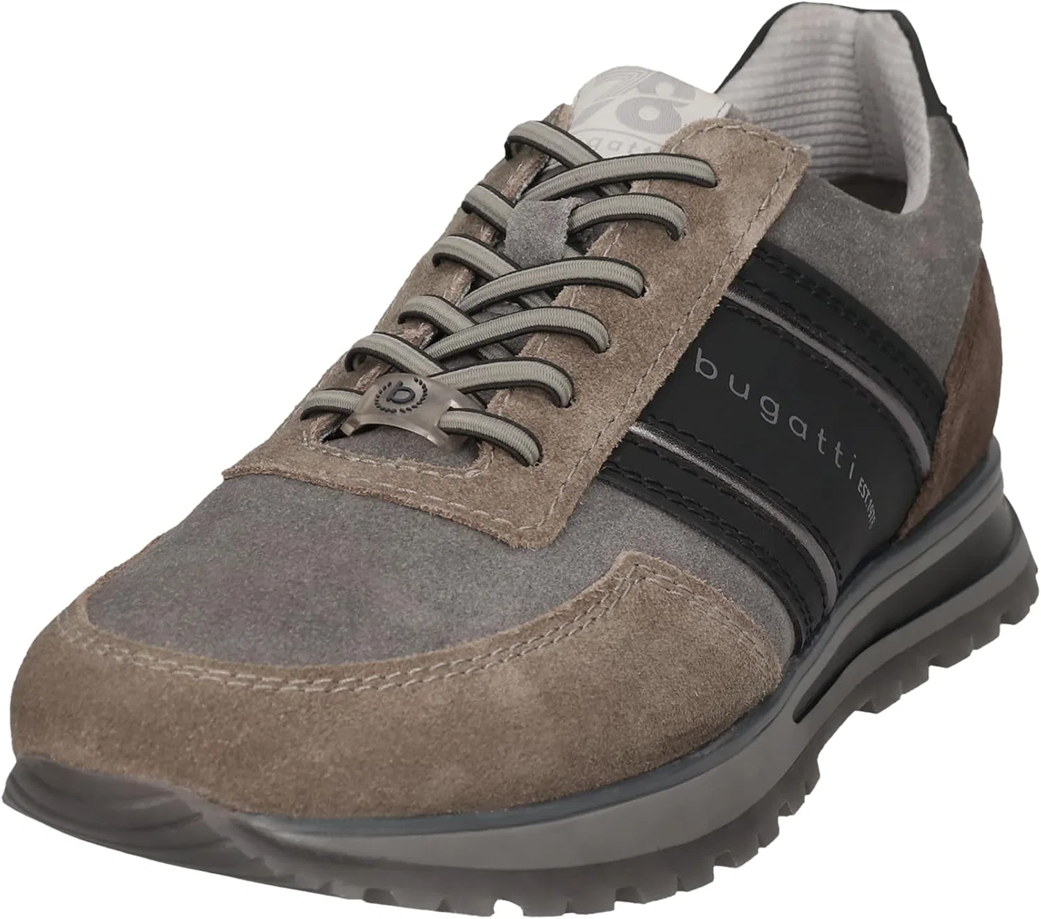 Мужские деловые ботинки Bugatti, мужские ботинки на шнуровке, Dark Grey Taupe 1114